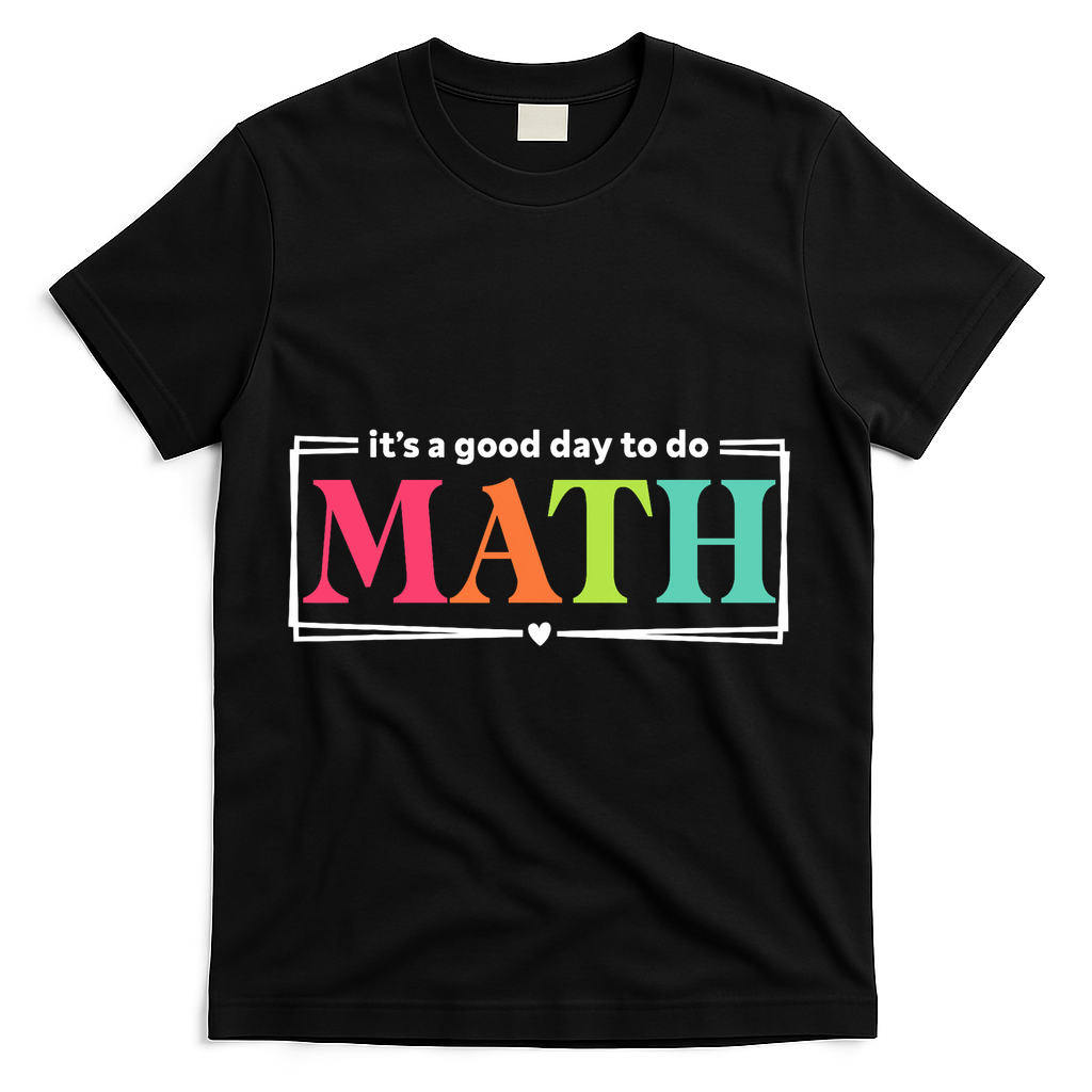 It's A Good Day To Do Math Teacher Test Day Back To School T-Shirt - Black