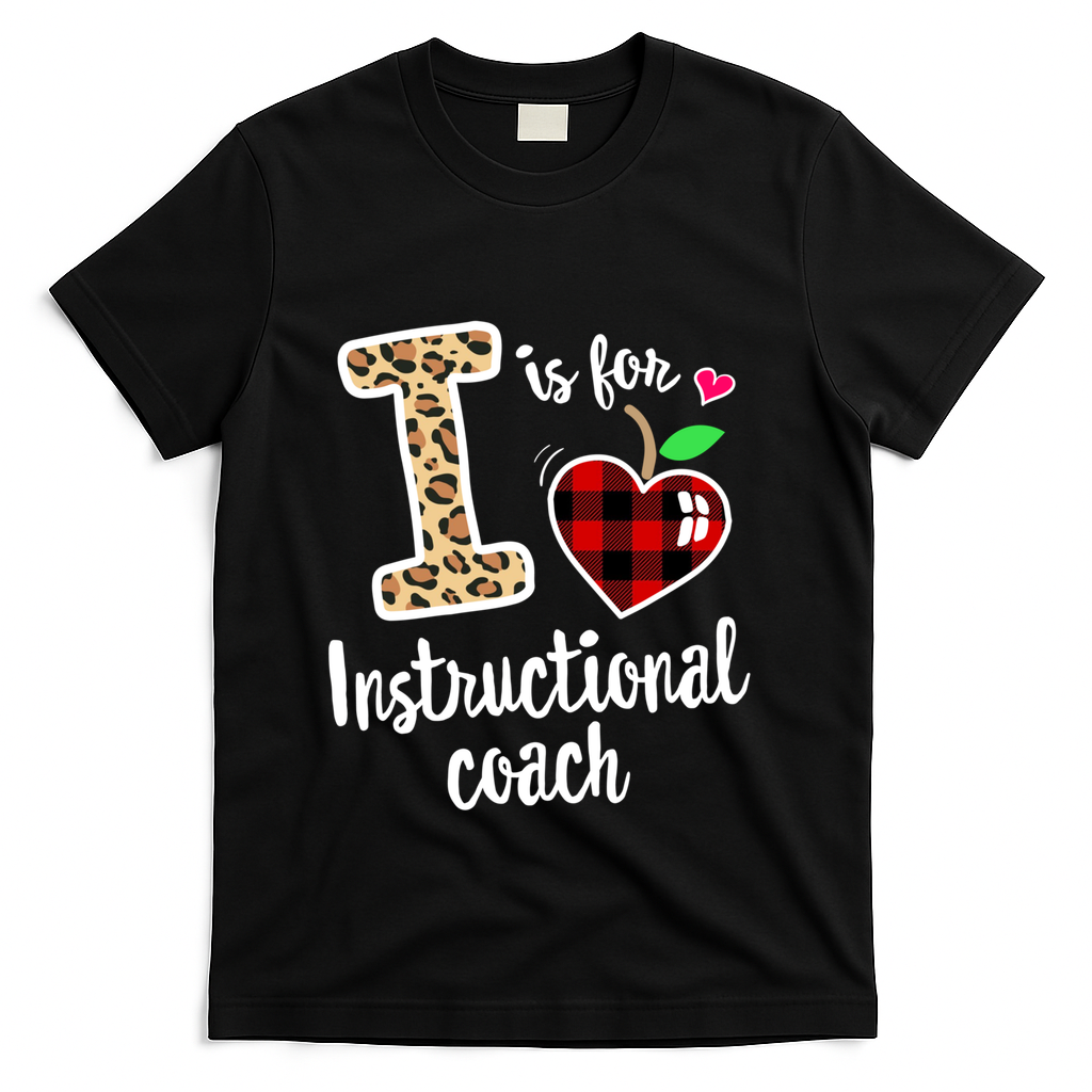 Instructional Coach Crew Back To School Matching Group Cute Gift T-Shirt - Black