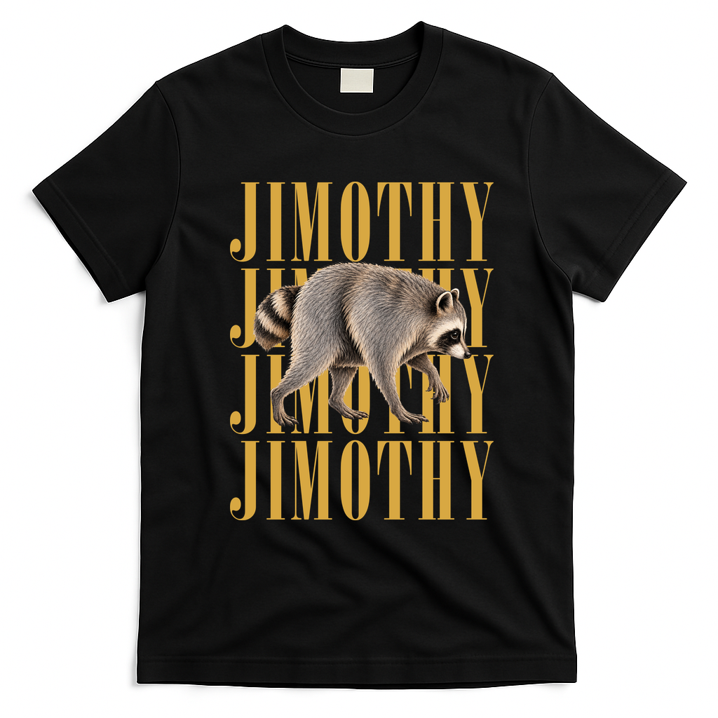 Jimothy Raccoon T-Shirt - Black