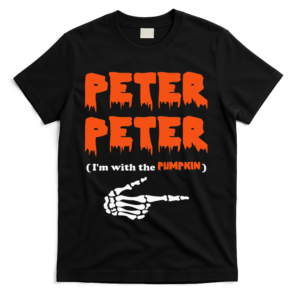 Peter Peter IM With The Pumpkin Halloween Costume T-Shirt - Black