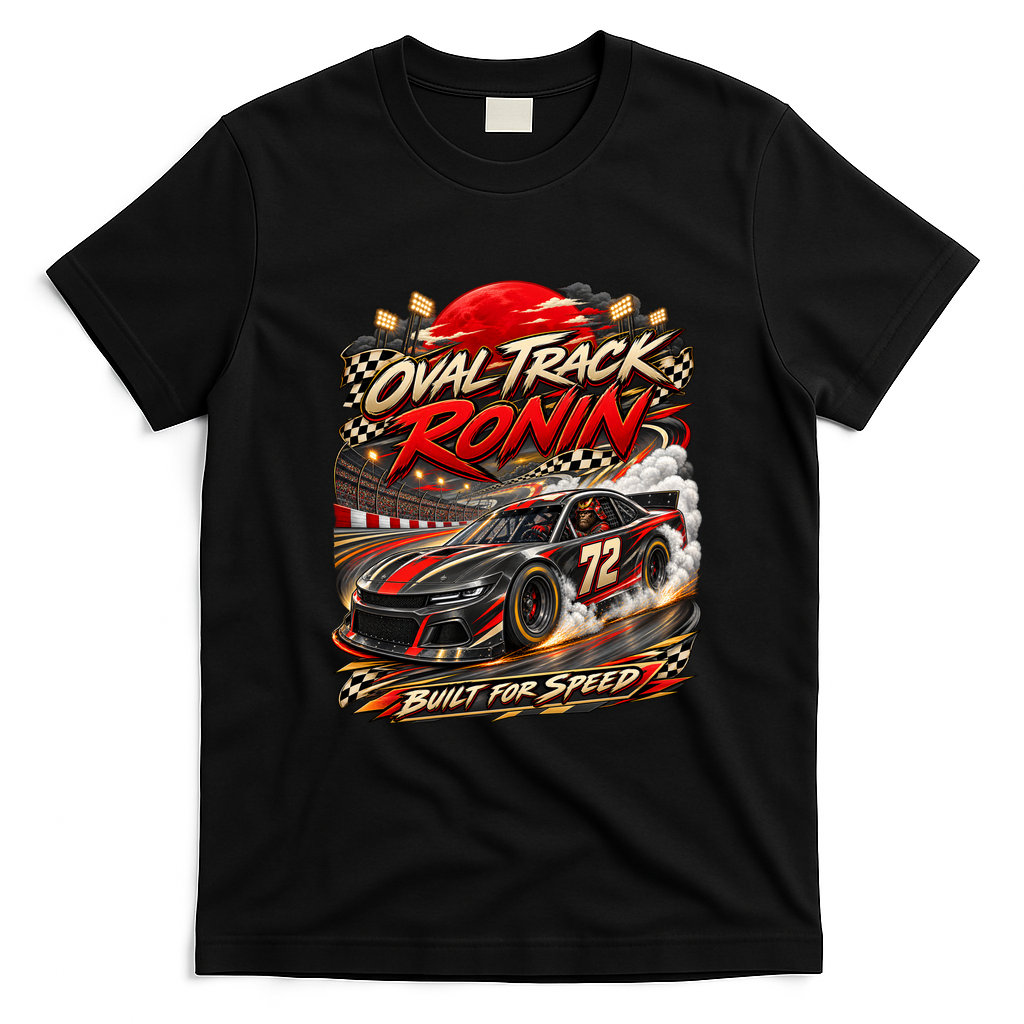 Race TRACK RONIN – BUILT FOR SPEED T-Shirt - Black