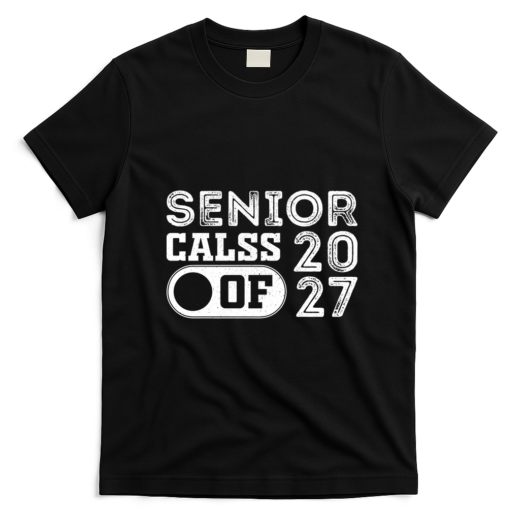 Senior Class Of 2027 T-Shirt - Black