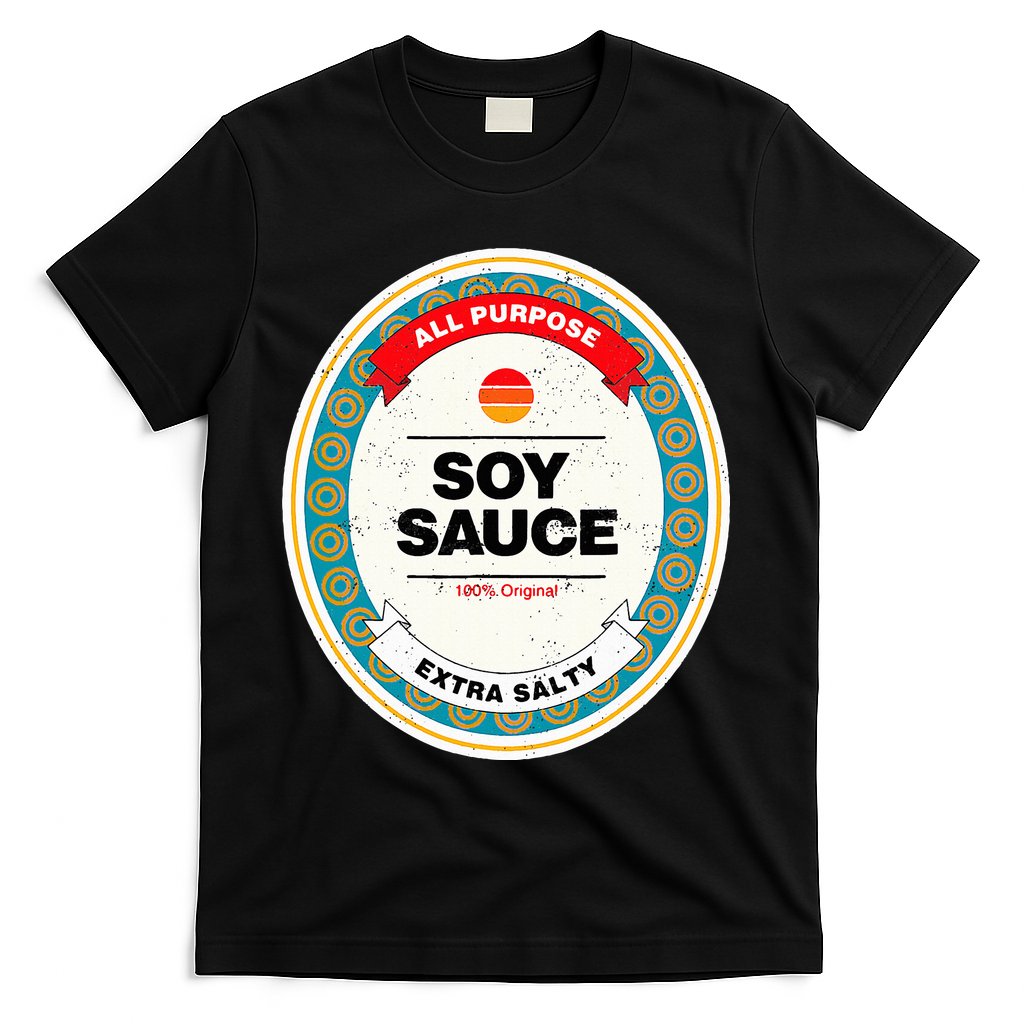 Soy Sauce Easy Halloween Costume Matching T-Shirt - Black