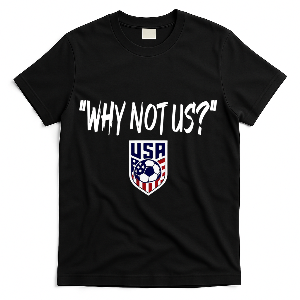 U.S. Soccer USA Why Not Us T-Shirt - Black