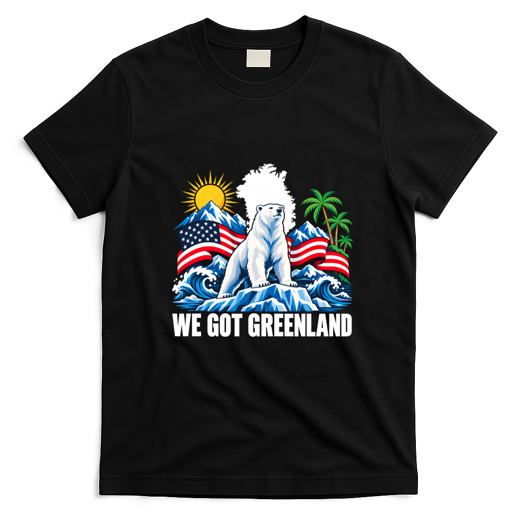 We Got Greenland USA T-Shirt - Black