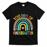 100th Day Of Kindergarten Teacher 100 Days Smarter Gift T-Shirt - Black