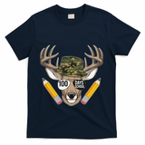 100 Days Of School Deer Hunting Camo For Student T-Shirt - Navy