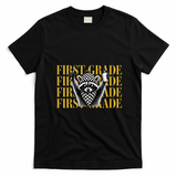 1st First Grade Raccoon Back To School T-Shirt - Black
