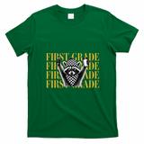 1st First Grade Raccoon Back To School T-Shirt - Irish Green