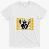 1st First Grade Raccoon Back To School T-Shirt - White
