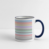 I'm a Ray of F***ing Sunshine Hidden Message Mug, Funny Sarcastic Coffee Cup, Gifts for Work Bestie, Swear Word, Funny Gift for Friends - white/cobalt blue
