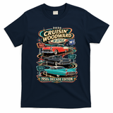 2026 Cruisin’ Woodward M1 - 1950s Decade Edition T-Shirt - Navy Blue