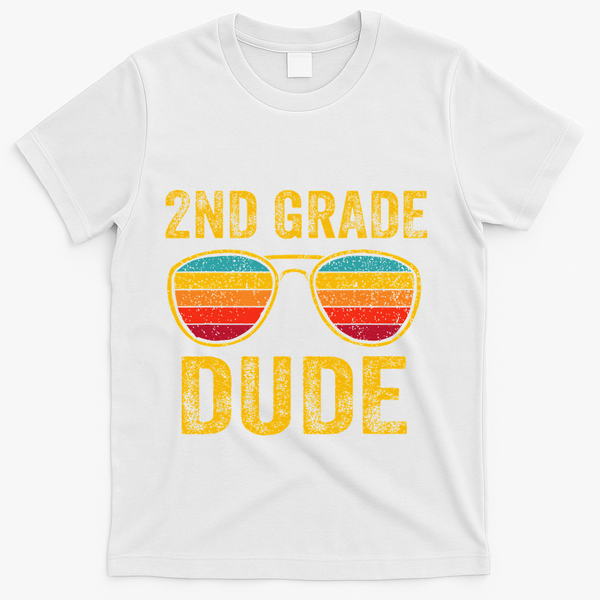 2nd Grade Dude Back To School Second Grade Students T-Shirt - White