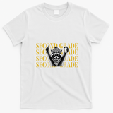 2nd Second Grade Raccoon Back To School T-Shirt - White