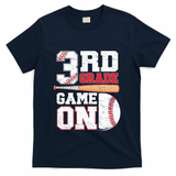 3rd Grade Game On Back To School Baseball Boy Third Grade T-Shirt - Navy