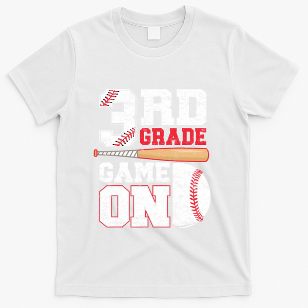 3rd Grade Game On Back To School Baseball Boy Third Grade T-Shirt - White