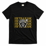 5th Fifth Grade Funny Raccoon Back To School T-Shirt - Black