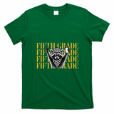 5th Fifth Grade Funny Raccoon Back To School T-Shirt - Irish Green