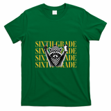 6th Six Grade Funny Raccoon Back To School T-Shirt - Irish Green