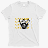 6th Six Grade Funny Raccoon Back To School T-Shirt - White