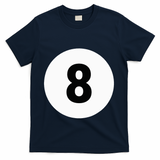 8 Pool Ball 8 Billiards Costume Halloween Group Matching T-Shirt - Navy