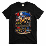 911 25th Anniversary Memorial Firefighter September 11th T-Shirt - Black