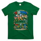 911 25th Anniversary Memorial Firefighter September 11th T-Shirt - Irish Green