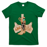 Abc 123 Western Cowgirl Teacher Back To School Teacher T-Shirt - Green