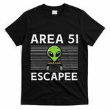Alien Area 51 Escapee Funny Costume Ufo T-Shirt - Black