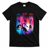Alien Abduction Trex Loch Ness Bigfoot Funny Ufo T-Shirt - Black