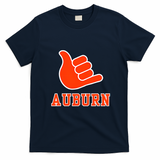 Auburn City Shaka Hand Sign Fans T-Shirt - Navy Blue