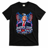 America Leads The AI Race Trump 2026 T-Shirt - Black