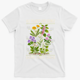 All Plants Are Edible Nature Lover's Botanical Guide T-Shirt - White