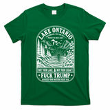 Anti Trump Lake Ontario America Not Your Lake Funny T-Shirt - Irish Green
