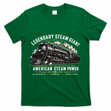 Big Boy 4014 Legendary Steam Train American Locomotive T-Shirt - Green