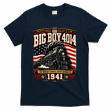 Big Boy 4014 Steam Engine Locomotive Train Railroad T-Shirt - Navy