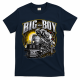 Big Boy 4014 Vintage Steam Engine Locomotive Railroad T-Shirt - Navy