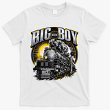 Big Boy 4014 Vintage Steam Engine Locomotive Railroad T-Shirt - White