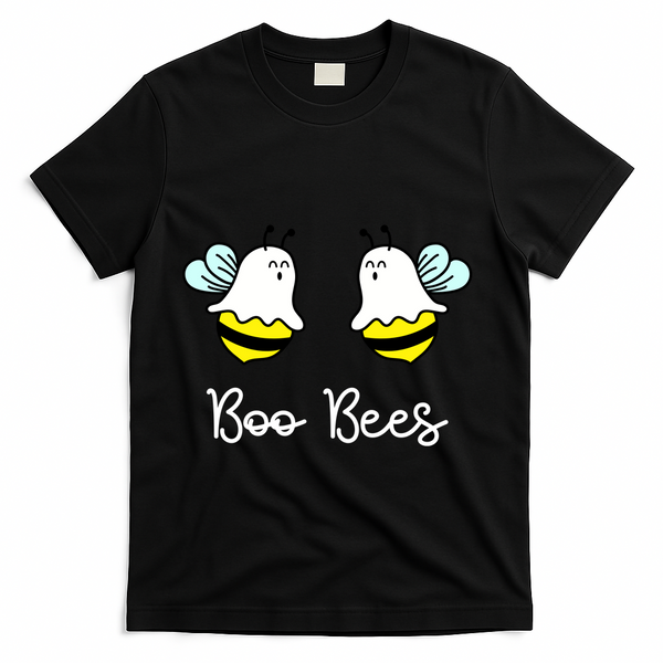 Boo Bees Funny Halloween T-Shirt - Black