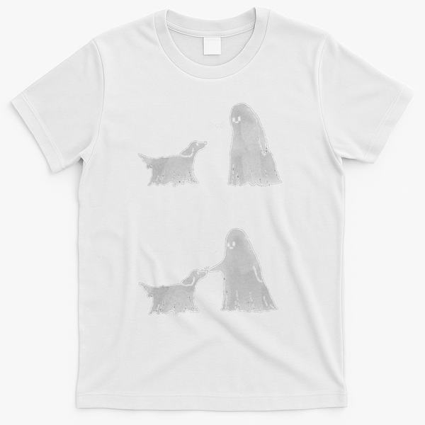 Boo Boop Ghost Dog Halloween T-Shirt - White