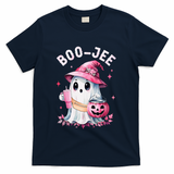 Boujee Boo Jee Spooky Ghost Halloween Pumpkin Costumes T-Shirt - Navy