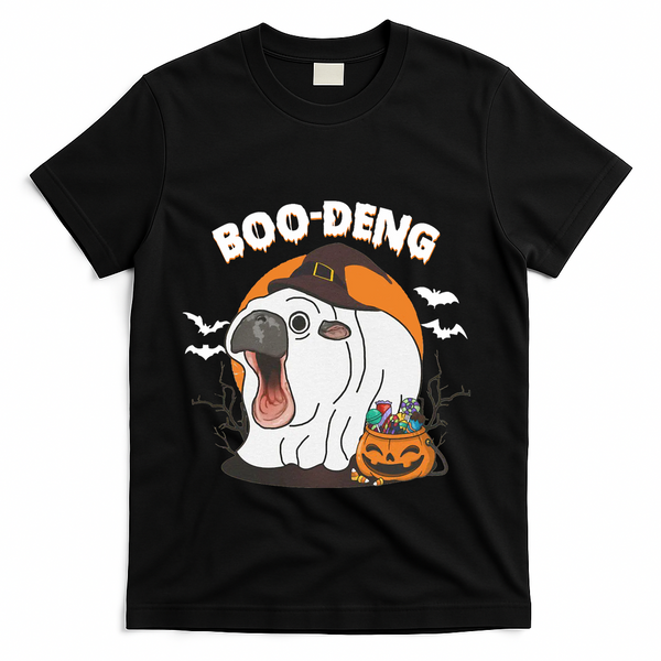 Boo Deng Funny Moo Deng Hallowee T-Shirt - Black