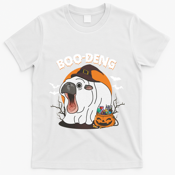 Boo Deng Funny Moo Deng Hallowee T-Shirt - White
