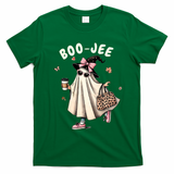 Boojee Funny Halloween Boujee Shopping Ghost Fall T-Shirt - Irish Green