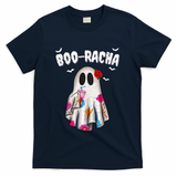 Booracha Funny Halloween Ghost Boo Jee Ghost For Halloween T-Shirt - Navy