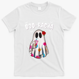 Booracha Funny Halloween Ghost Boo Jee Ghost For Halloween T-Shirt - White
