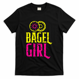 Bagel Girl Funny Bagel Lover Costume T-Shirt - Black