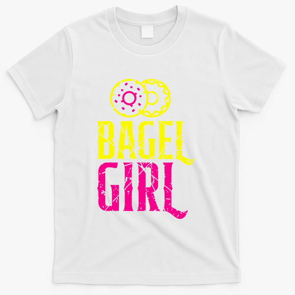 Bagel Girl Funny Bagel Lover Costume T-Shirt - White