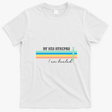 By His Striped I Am Healed Jesus Faith T-Shirt - White