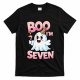 Boo IM Seven Ghost Theme For October T-Shirt - Black